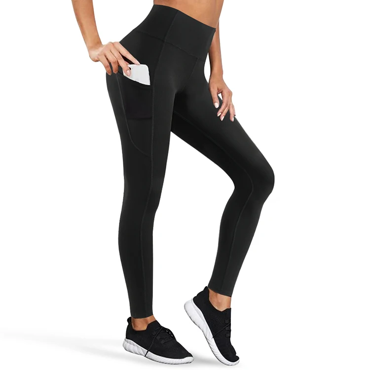 

Custom High Waist Sportwear Butt Life Fitness Yoga Pants Women Seamless Yoga Leggings With Pocket, Black, or custom colors