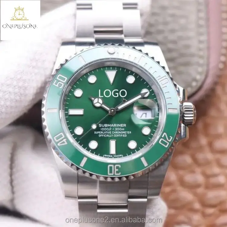 

Hot selling hulk noob ETA 3135 Rolx 904L stainless steel Sapphire Mirror Glass Men's Watch