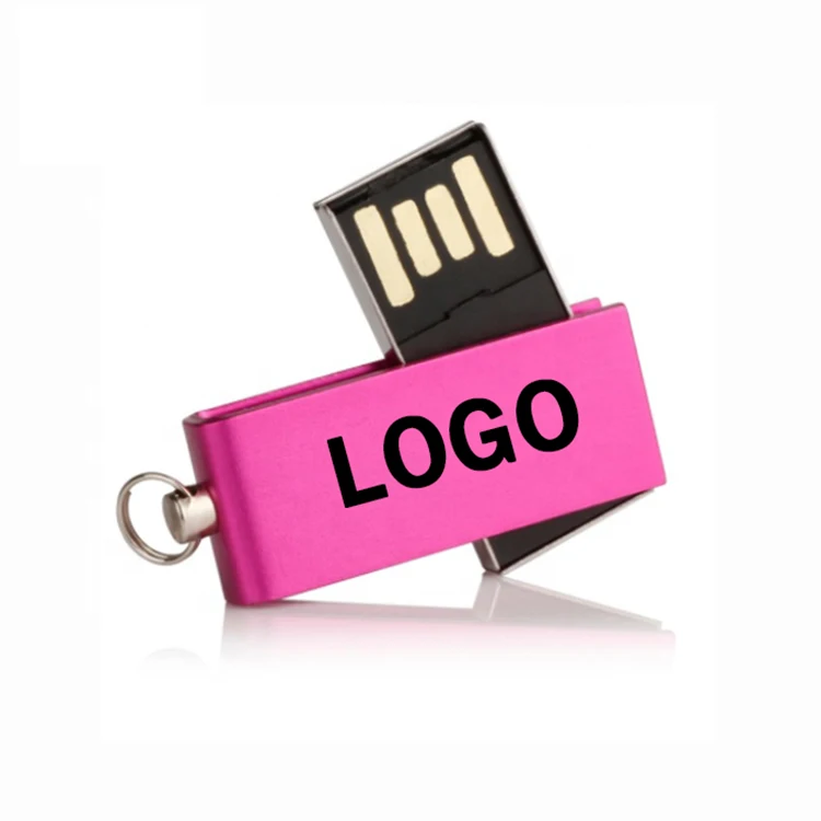 Customized Logo Thin Swivel Usb Flash Drive 2.0 3.0 Metal Usb Pendrive 2GB,4GB,8GB,16GB,32GB Memory Stick Disk Thumbdrive - ANKUX.COM