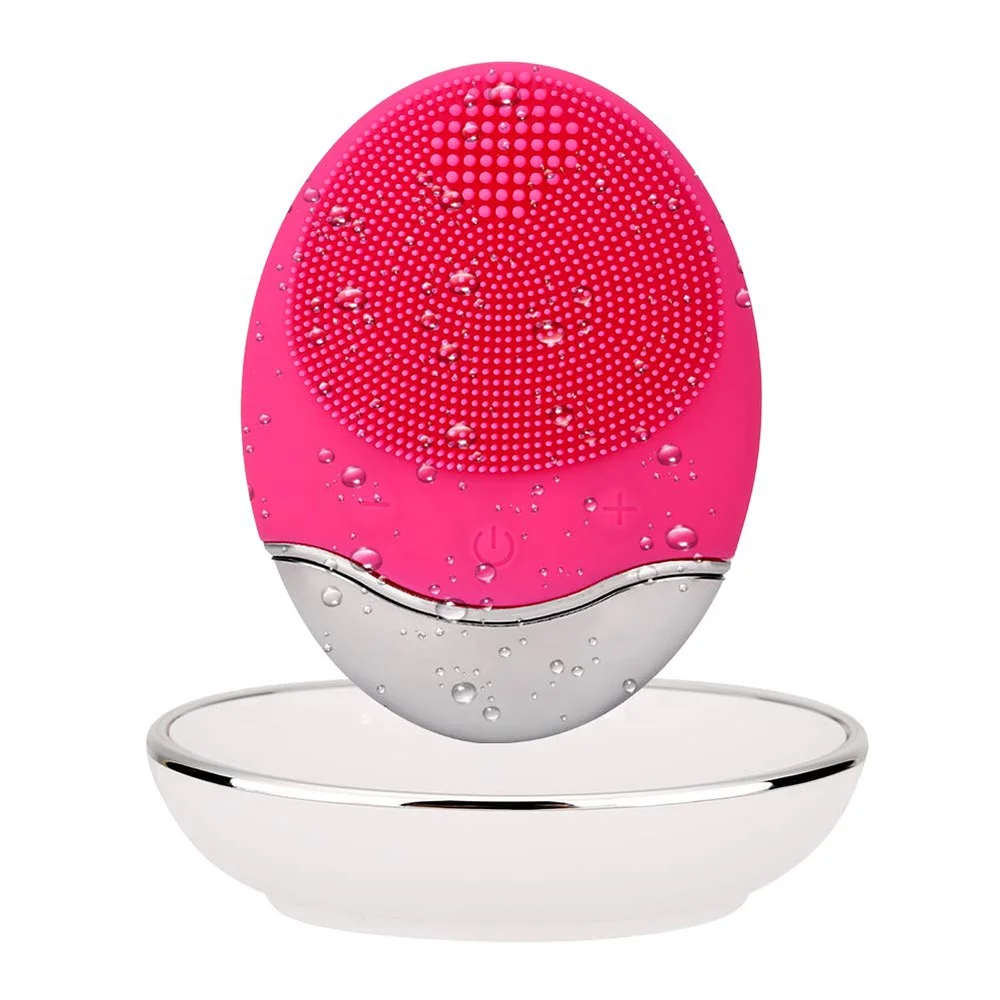 

Factory Wholesale Waterproof Private Label Electric Silicone Wireless Facial Cleansing Brush