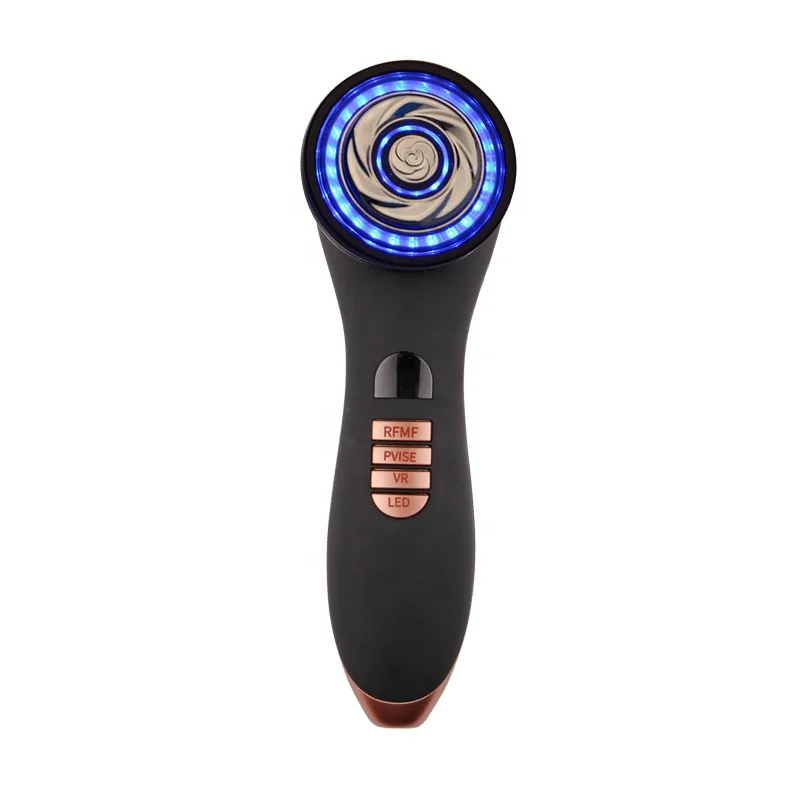 

2021 rf ems radio frequency color light infrared beauty device anti aging deep cleansing face massager