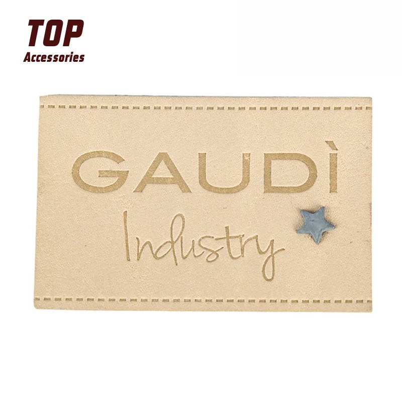 

Wholesale Custom Sew Leather Logo Cap Patch Label