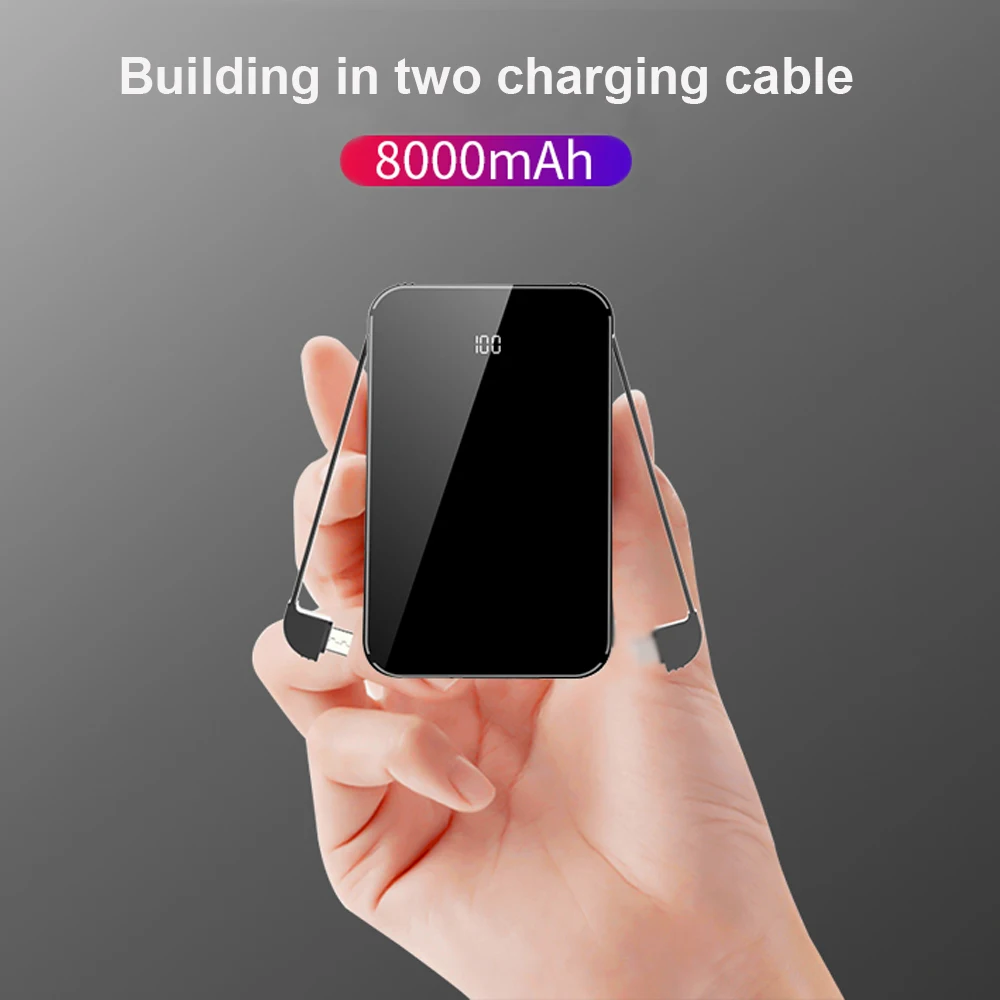 USB 10000mah mobile charger wireless power banks , type C portable fast charging solar power banks 8000mah 10000mah - ANKUX.COM