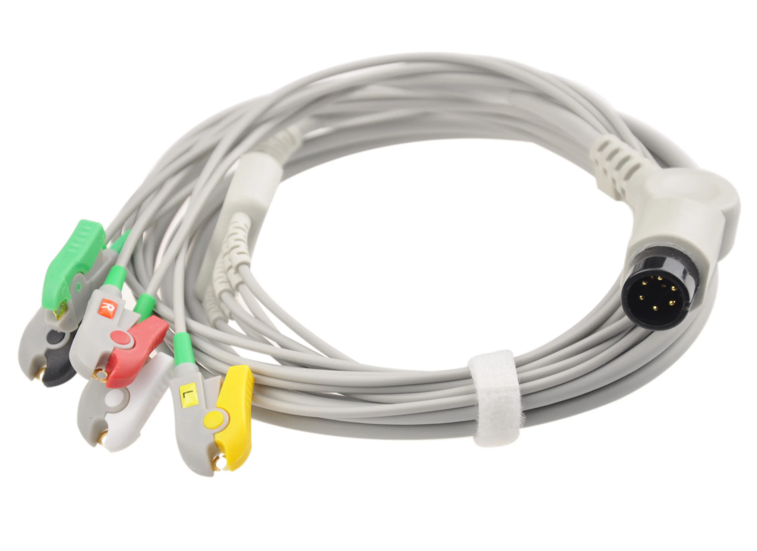 Edan 5-lead 3-lead Ecg Cable With Leadwires Clip 6pin Aha Iec - Buy ...