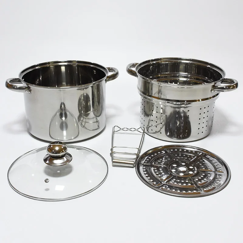 

Amazon is hot 430 stainless steel steamer pot stainless steel steamer pot cookware, Stainless steel color