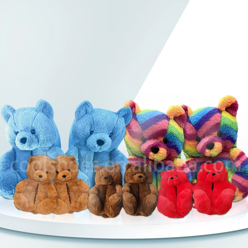 

2021 Newest Indoor slippers pantuflas chausson teddy bear slippers