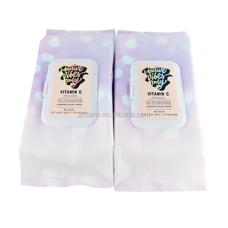 

OEM high quality wholesale hot sale cleaning facial wipes disposable make-up remover wipes wet soft gently for skin