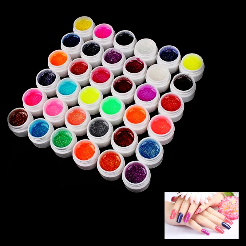 

Uv Lamp Gel Pure Color Uv Nail Art Gel Polish Long Lasting Solid Nail Gel 36colors 30Colors 12colors, 36 colors