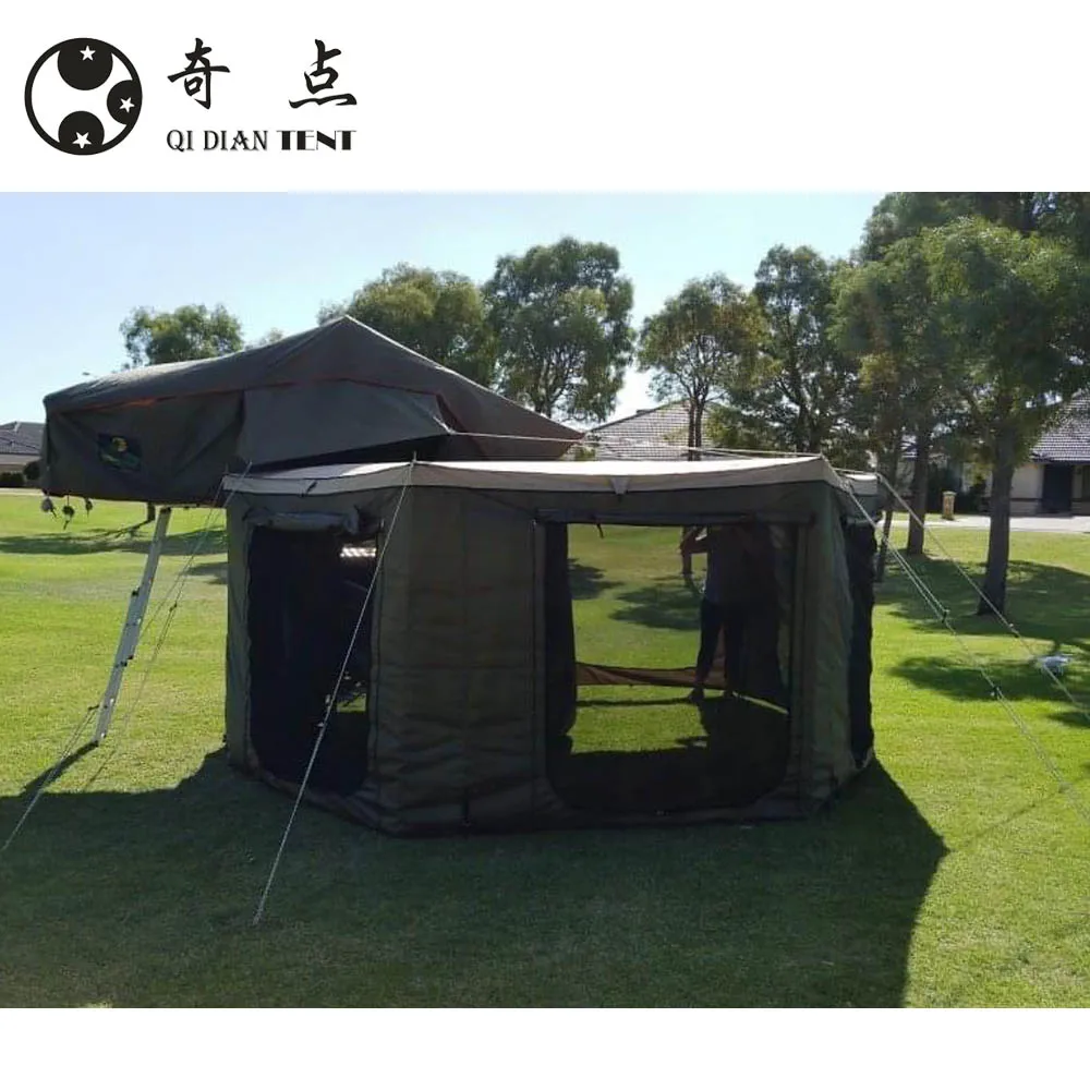 

Hangzhou Supplier 270 Degree Foxwing Awning Roof Top Tent Foxwing 270 Awning Side Tent, Khaki/green/gray