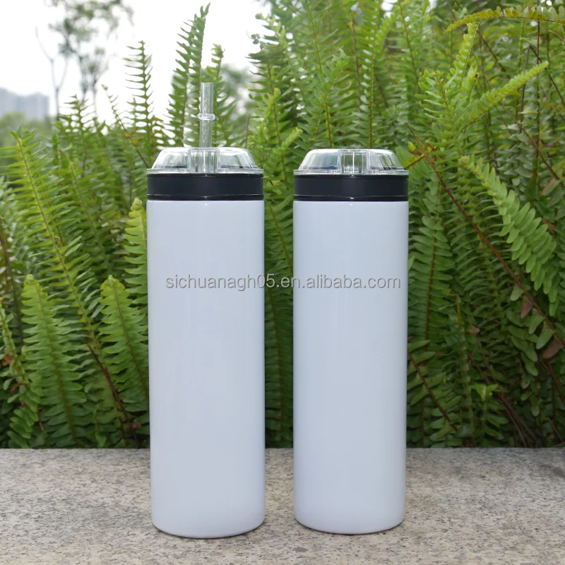 

20oz Insulated Vacuum Stainless Steel Sublimation Blanks Skinny Tumbler Ice Chiller Tumbler with Snack Lid Compartment