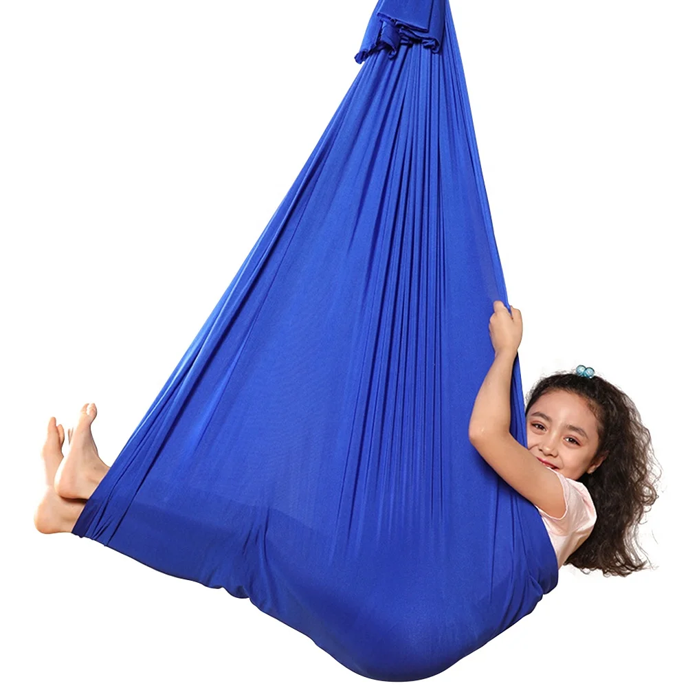 

TY Kids Hanging Cuddle Wrap Swing Seat for Autism ADHD ADD Children Outdoor Nylon Elastic Therapy Aerial Yoga Hammock, Multiple colors