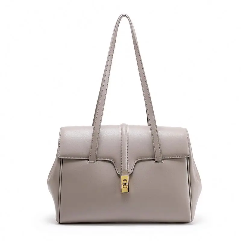 

Designer Custom Genuine Leather Shoulder Tote Bag For Ladies Luxury Women's Hbag