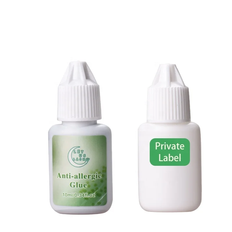 

qc lashes zero sensitive single false eye lash extension glue water pressure individual lash glue for sensitive eyes, Carbon black