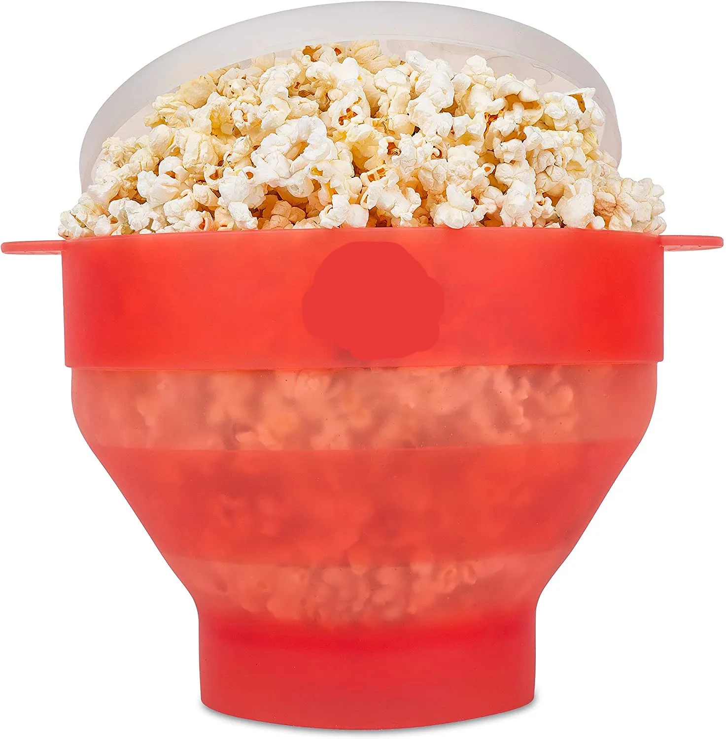 

Hot Sell Popco Silicone Microwave Popcorn Popper with Handles Silicone Popcorn Maker Collapsible Bowl, Red, green, blue,gray or customized color