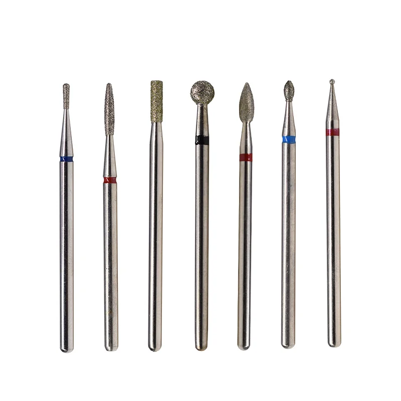 

3/32'' Ball Shape Cuticle Clean Carbide Diamond Nail Drill Bit Russian Rotary Burr Milling Cutter Bits For Manicure