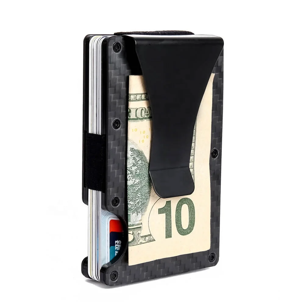 

Hot Selling Credit Card Wallet with RFID Blocking Slim Minimalist Card Wallet for Men & Women RFID Money Clip Credit Card Holder