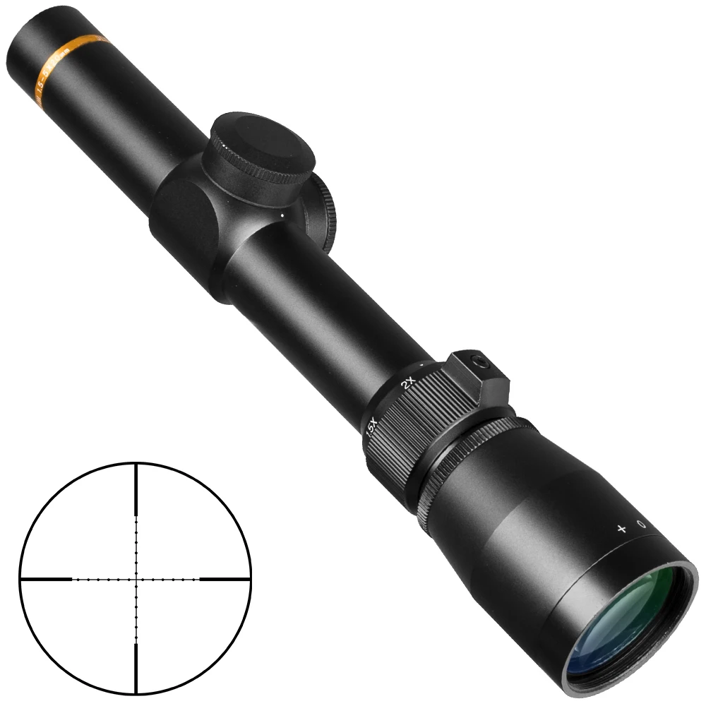 

Tactical 1.5-5X20 Mil-dot Riflescopes Rifle Hunting Scope, Black