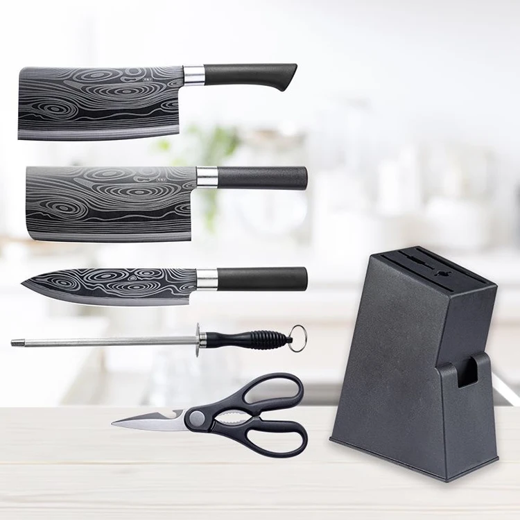 

Luxury Nordic Stainless Steel Kitchen Knife Set With Block