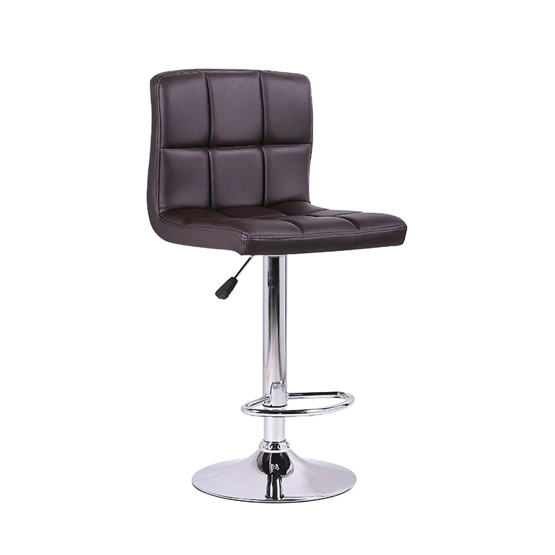 Modern Handrails Bar Chair Good Quality Leather Barstool Commercial Bar