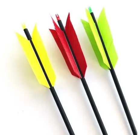 

ID 6.2mm Mixed Carbon Real Feather Target shoot in Arrow Replacement Screw-in Broadheads Practice bow and arrows for archery bow