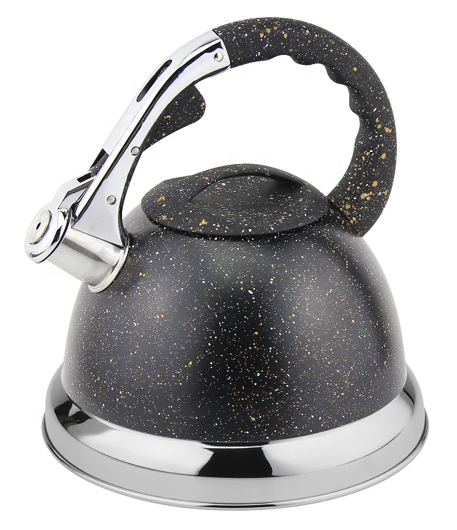 

kitchen tea pot stainless steel whistling tea kettle 201, Black,brown,gray