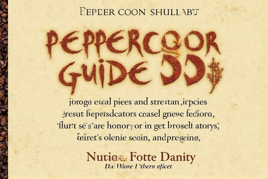 Types of Peppercorns