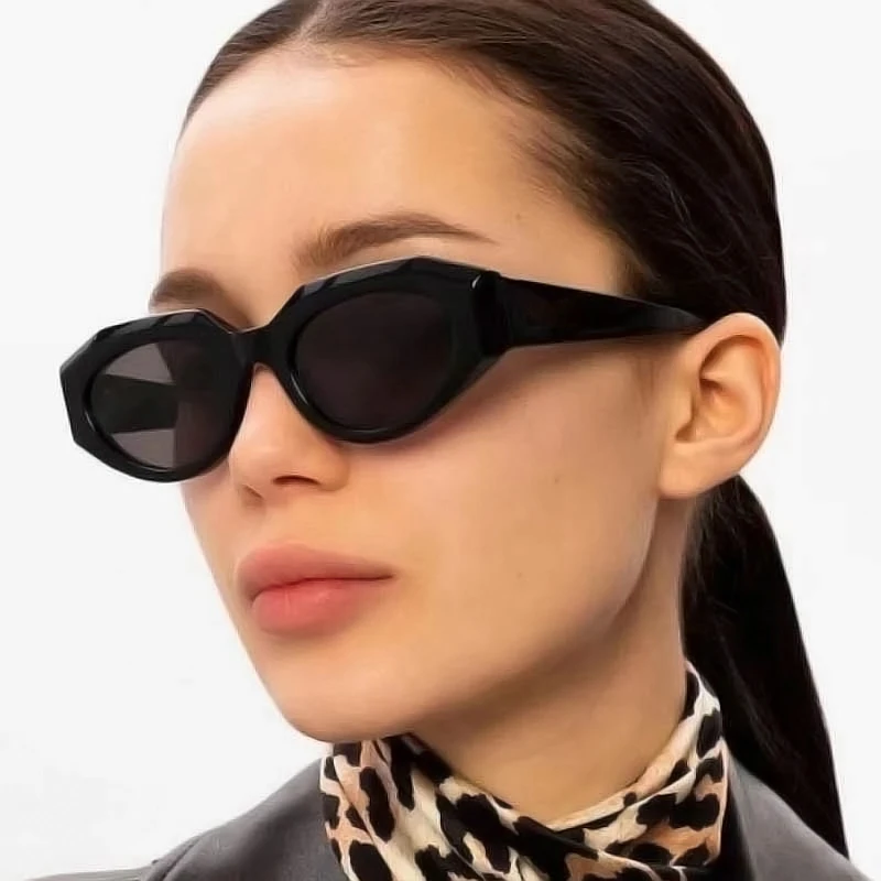 

2021 New Small Frame Cat Eye Women Sunglasses Jelly Color Sunglasses Women Men 2021