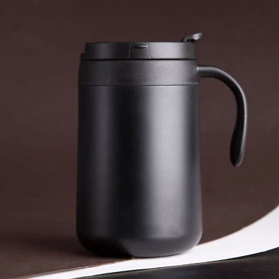 

Six-layer process 304 stainless steel food grade PP exquisite fashion thermos cup with handle, As picture