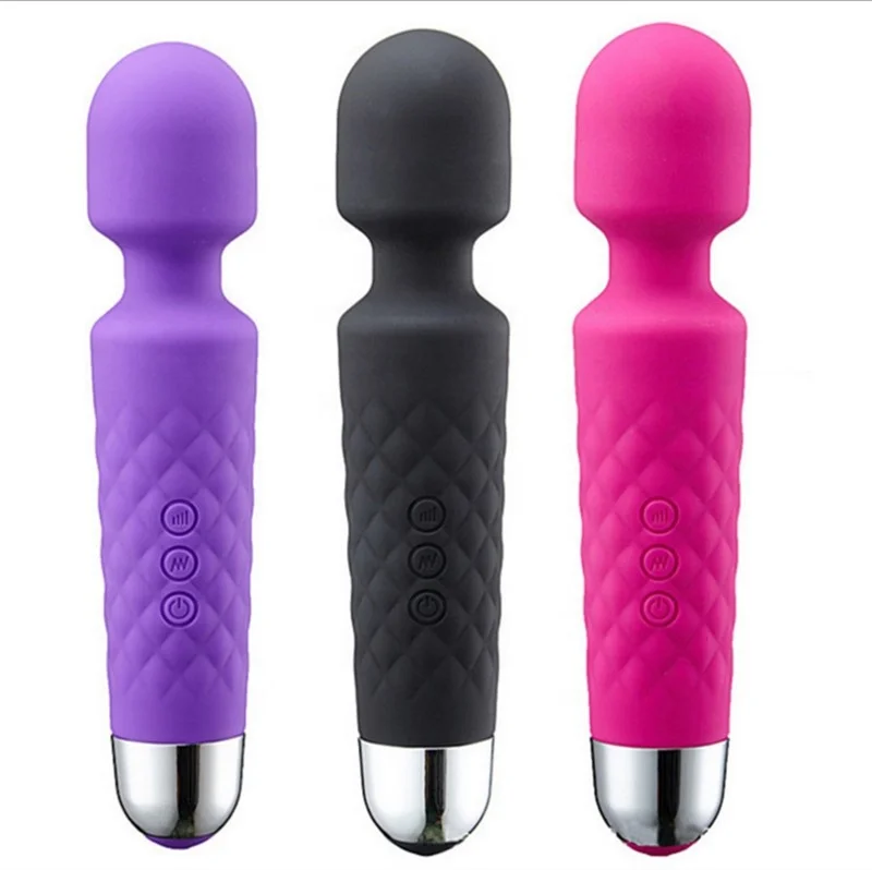 2019 China Wholesale Supplier Silicone AV Magic Wand Massager 20 frequency Vibrator Women Clitor Stimulator Sex Toys for Women