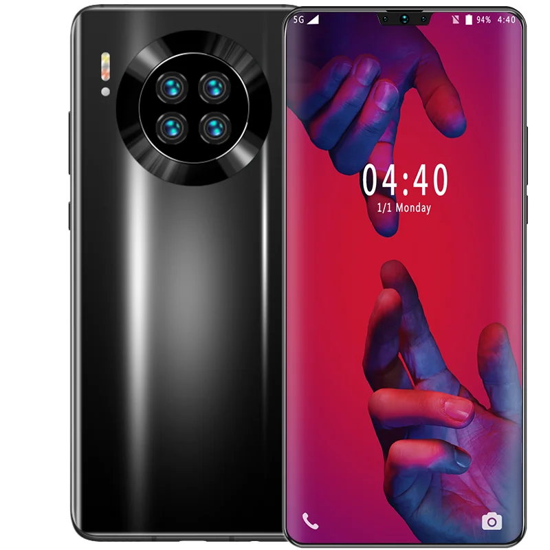 

Hot Sale Mate30 pro Android 10.0 Smartphone 6.7 inch large Memory 8GB+256GB Ultra-thin Face/fingerprint Unlock Dual Card Phone