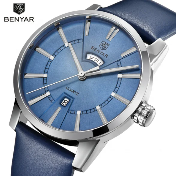 

BENYAR 5101 Explosive Classic Watch Fashion Men's Watch High-end Genuine Leather Spot Wholesale, According to reality