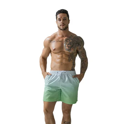 

Fast shipping in full letter print men's bodybuilding fitness breathable quick-drying beach sea shorts men's casual joggi