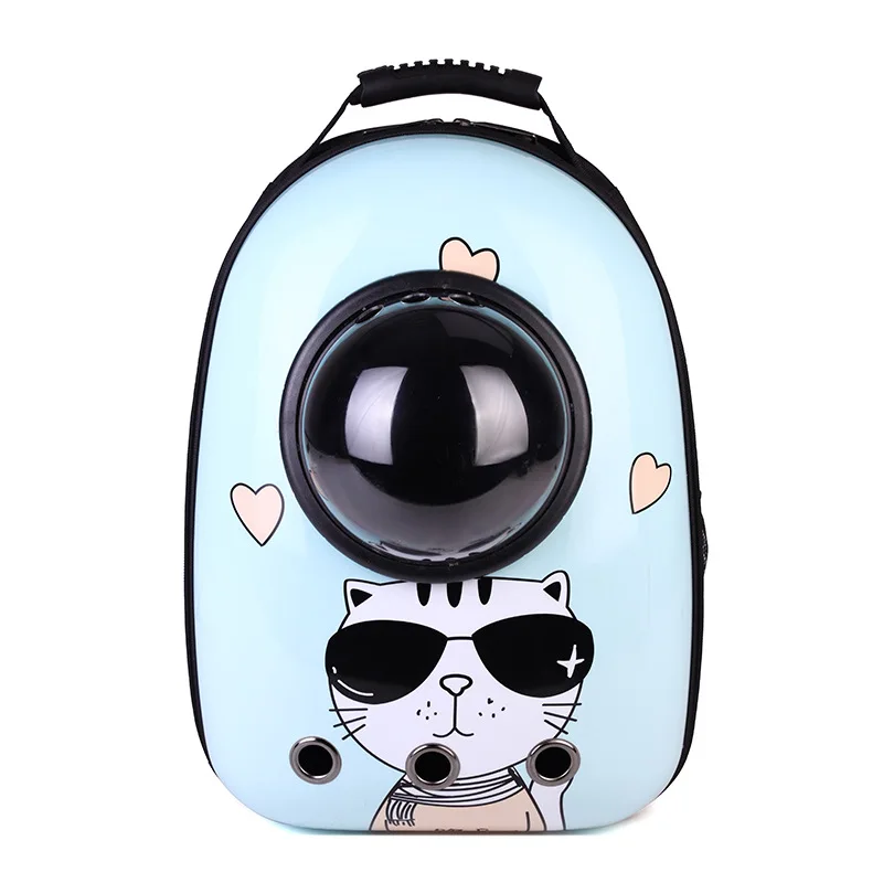 

Portable Breathable Pet Cat Backpack Capsule Pet Basket Outdoor Travel Bag Dog Cat Space Carrying Cage Cat Cage, Optional