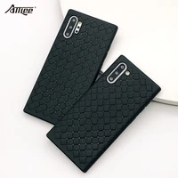 

Slim Woven Pattern Mobile Phone Accessories Soft TPU Phone Case For Samsung Note 10 Note 10 Pro Case Cover