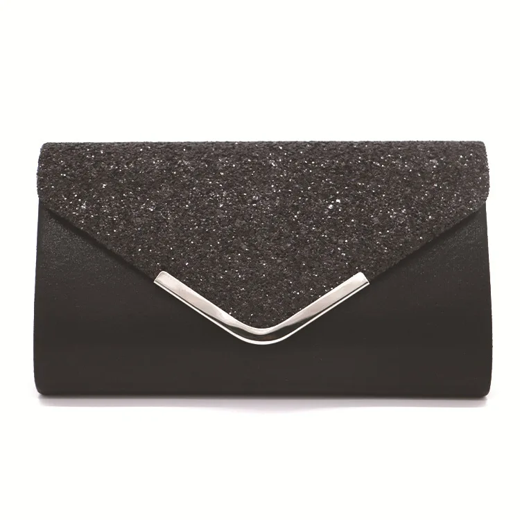 

Trendy Ladies Pu Leather Sequin Envelope Evening Clutch Bags For Women