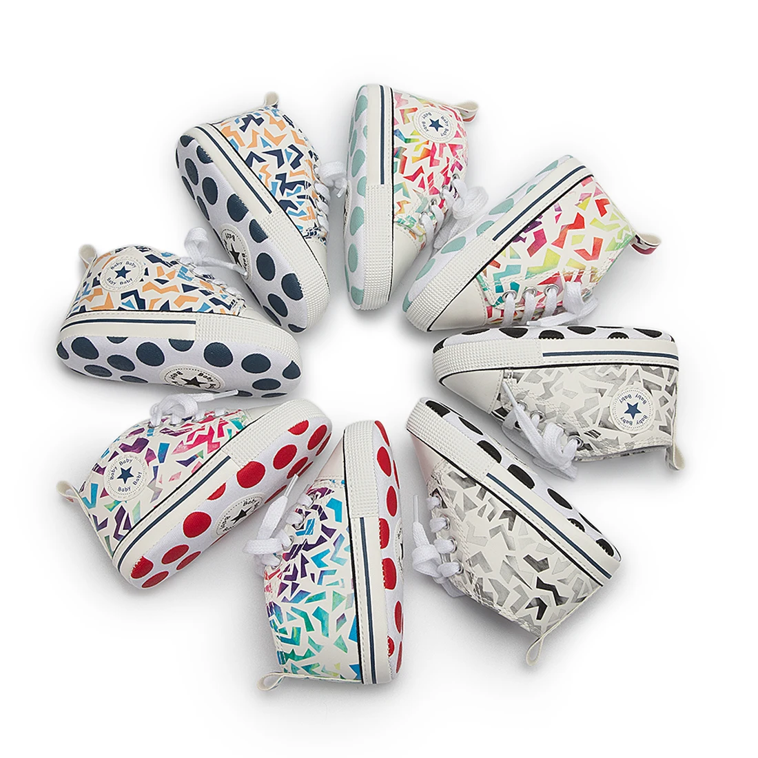 

New Color 2020 Casual Canvas Multicolour Design boy girLPrewalker Soft Sole Baby Shoes, 4 colors