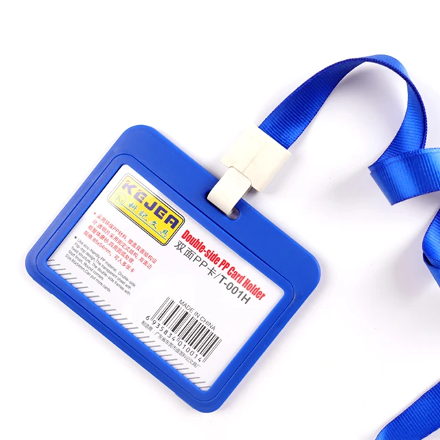 

KEJEA Manufacturer sales Popular worker name badge holder with PP material ID card holder for student