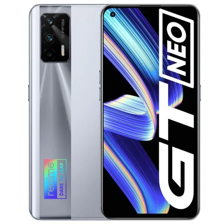 

Original realme GT Neo 5G Mobile Phone 128GB 6.43"120Hz Super AMOLED Dimensity 1200 Octa Core 50W Fast Charge 64MP WIFI 6 NFC