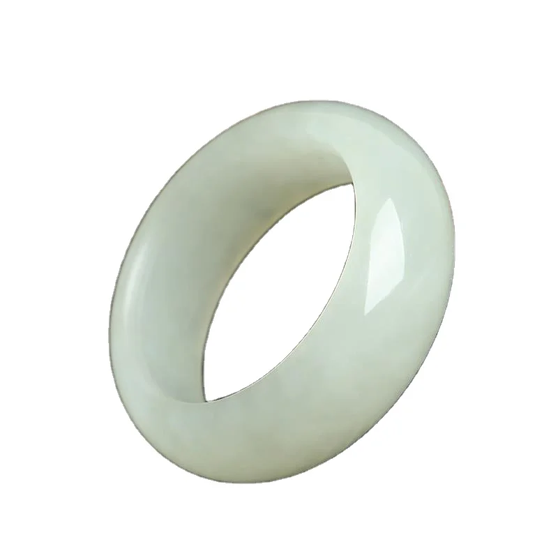 

Certified Natural Hetian Jade Ring Men's Women's Couple Pair Tail Ring Cold Wind Ring Finger