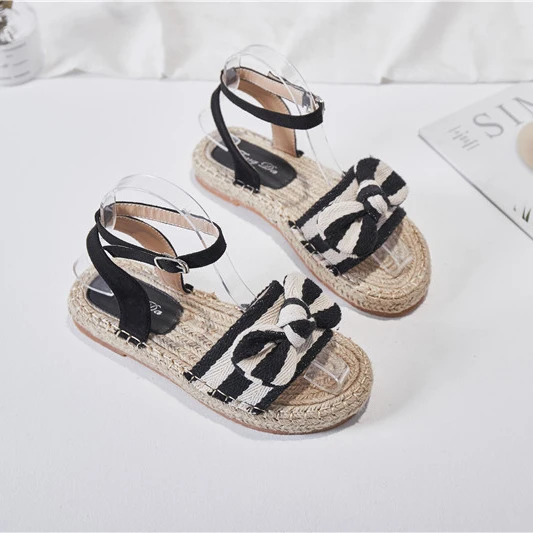 

latest Women Slipon jute sole bow upper Espadrilles flat shoes, As picture show or customized