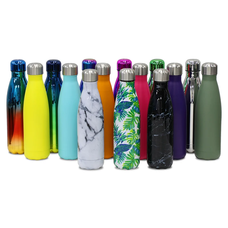 
cheap flask cola shaped water bottle insulated stainless steel vacuum cup 