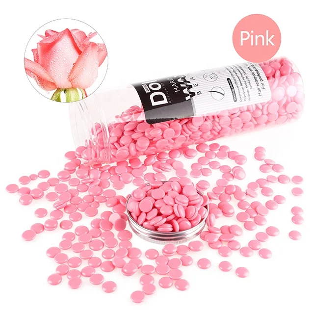 

400g Hot Sell pink rose hard wax beans hair removal