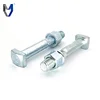 Custom Carbon steel fastener Square head rack bolt and nut