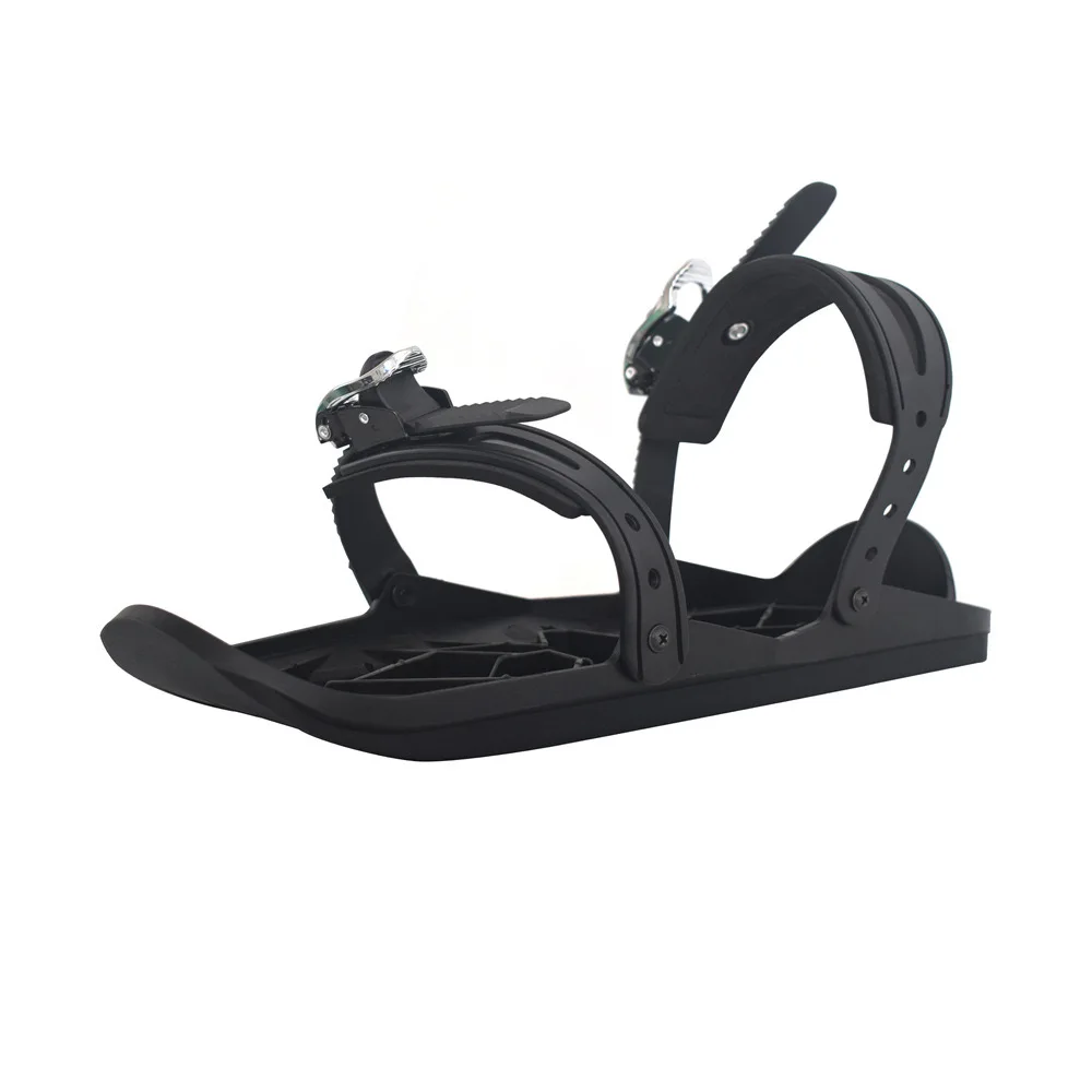 

2020 Mini Snow Ski Skate Board Boots Nylon Black Average Size Winter Outdoor Wearable Mini Adjustable Ski Skates