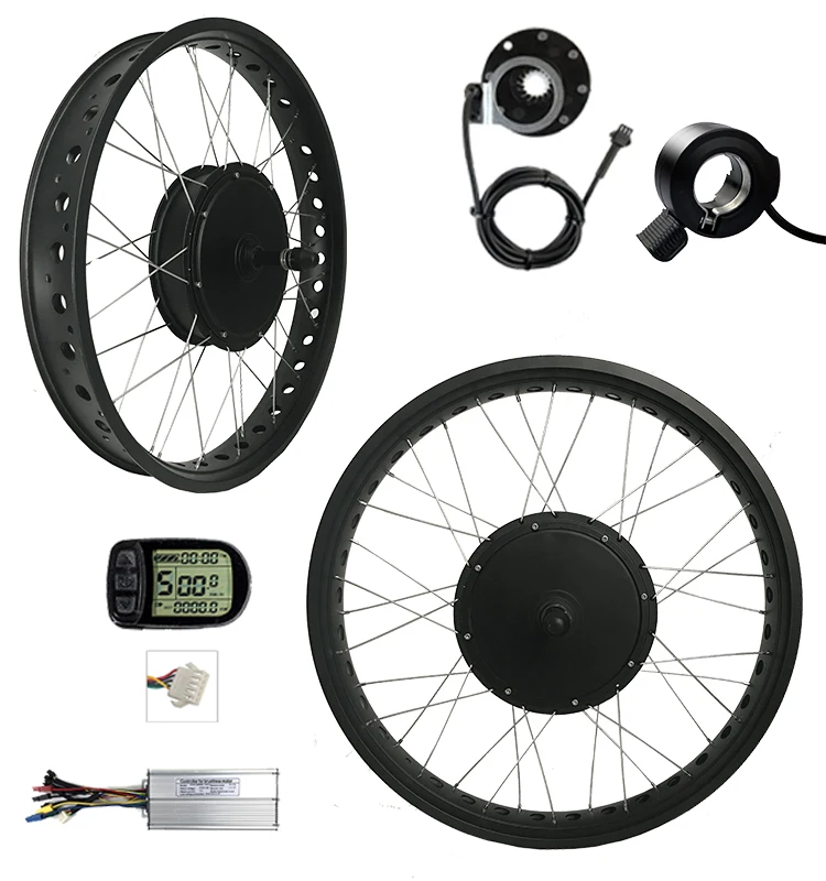 

Manufacturer ebike motor accessories 48v 1500w LCD5 display motorcycle electric bicycle parts conversion kit, Black