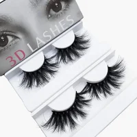 

25Mm Mink Eyelash Long Mink Fur Eyelash 25Mm Fluffy 3D natural mink eyelashes