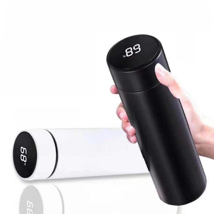 
Hot sell Stainless Steel Double Wall Vacuum Cup With Touch Screen Lid Temperature Display Intelligent Thermos Bottle 