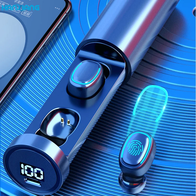 

2021 Innovative Products Gadgets Electronic Best Sellers Fingerprint Touch Headphone BT TWS Wireless Earbud Earphone for Iphone, Black , white ,pink , blue