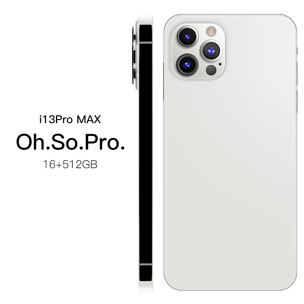 

Wholesale i13 pro max celulares baratos Mobile Phone Andro16G+ 512GB 6.7 inch Full Display Android10 Mobile With Face Fingerprin