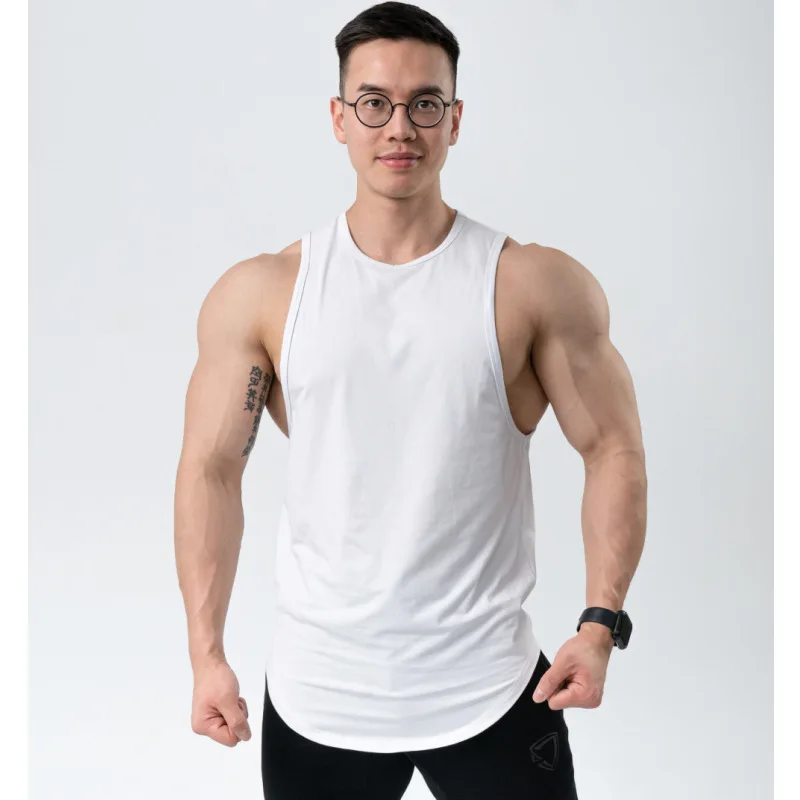 

Fitness vest high elastic equipment training basketball sports light board sleeveless t-shirt men